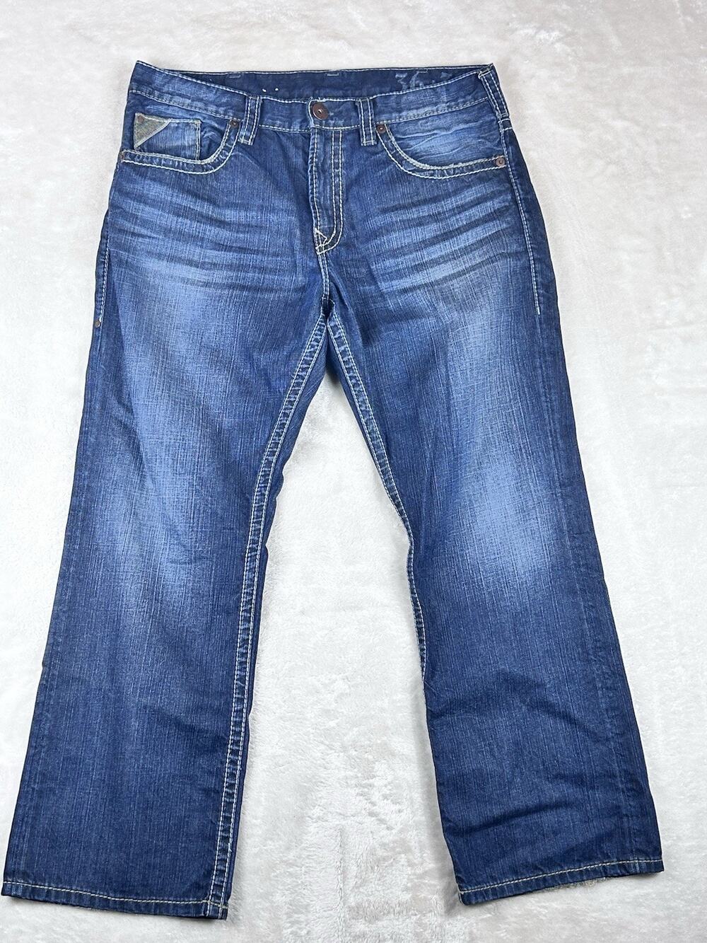 Silver 925 Series Jeans Men’s 36x30 Gordie Distressed Medium Wash Bootcut